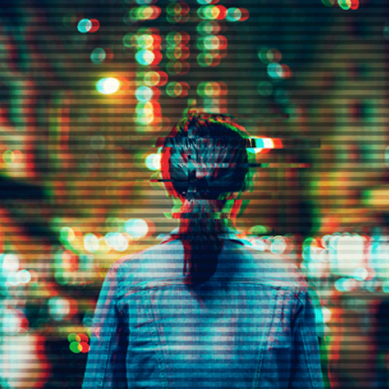 back of persons head