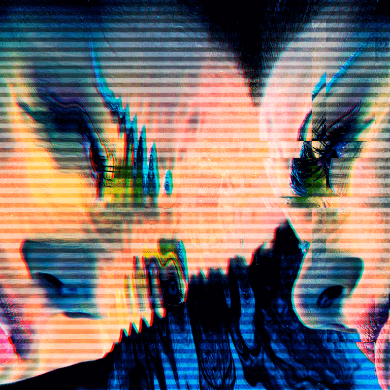 abstract images of faces