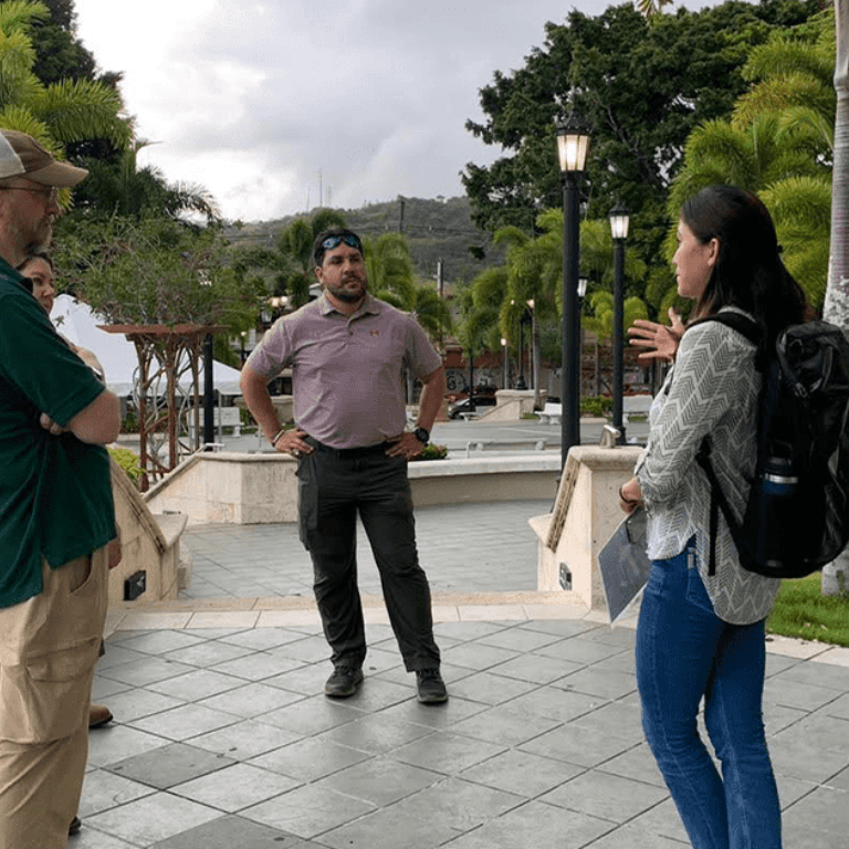 Group of people outside