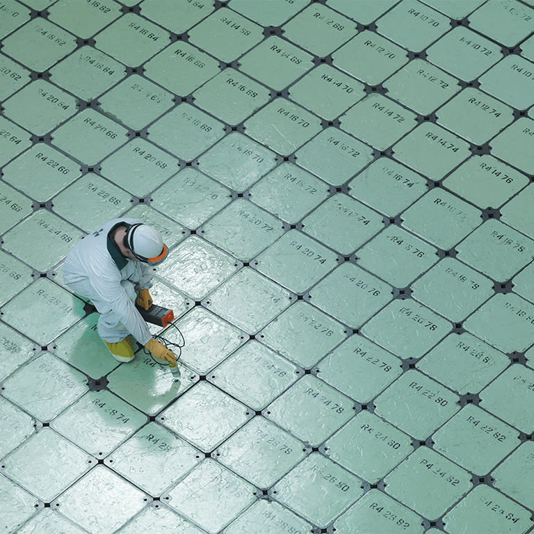 worker at a nuclear plant