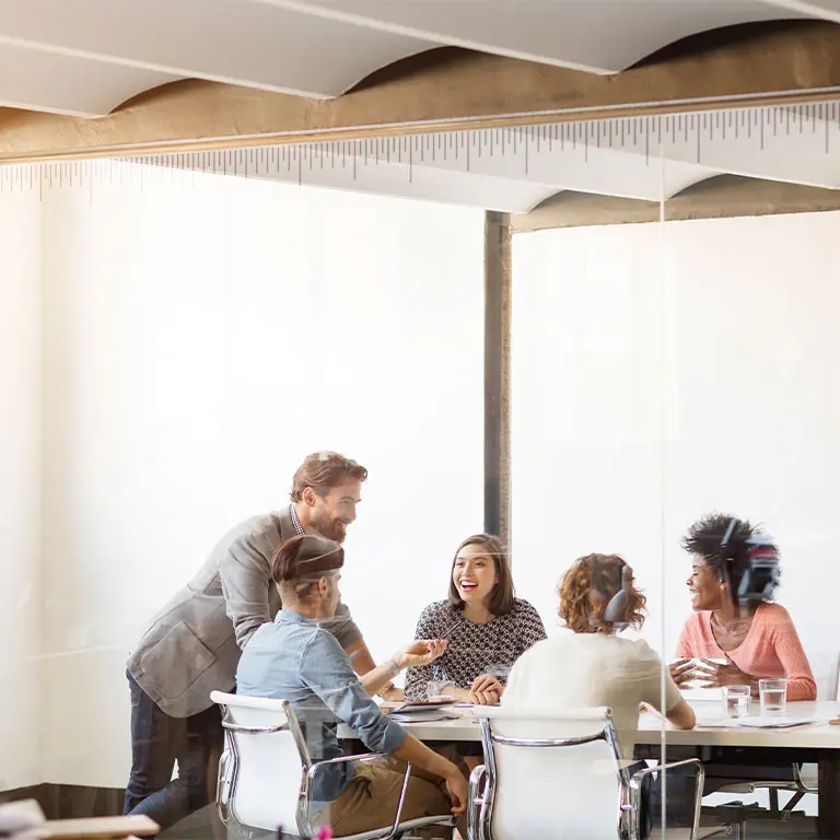 people sitting around a table