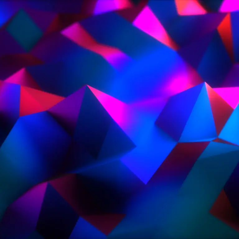 geometric abstract 3D spikes