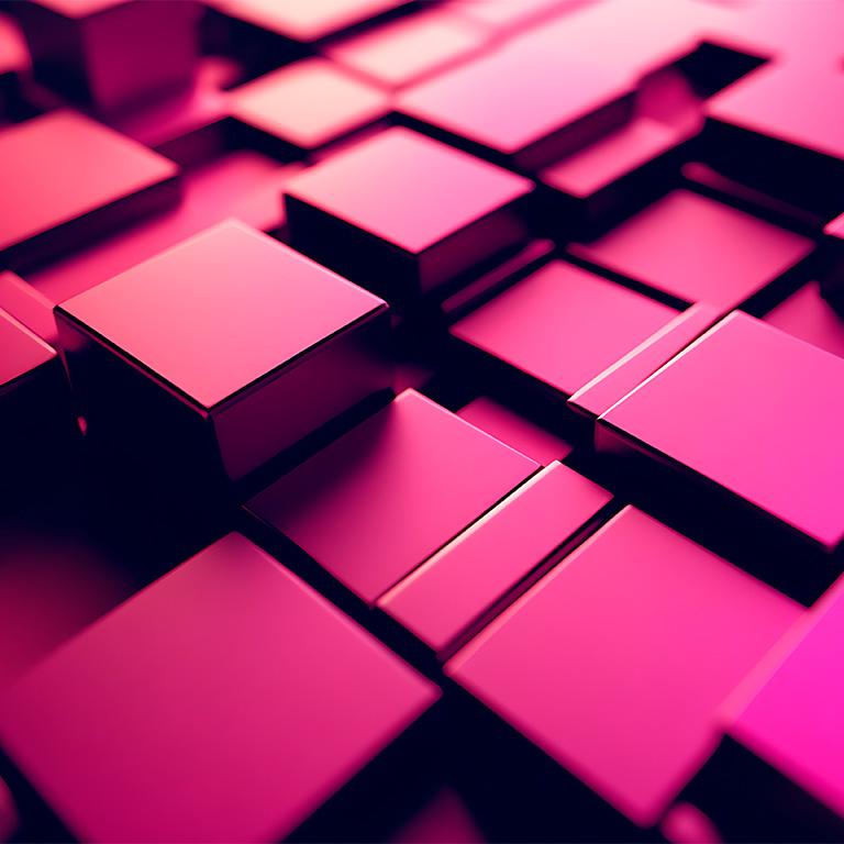 pink cubes