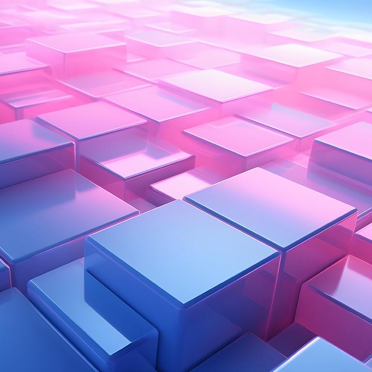 pink cubes