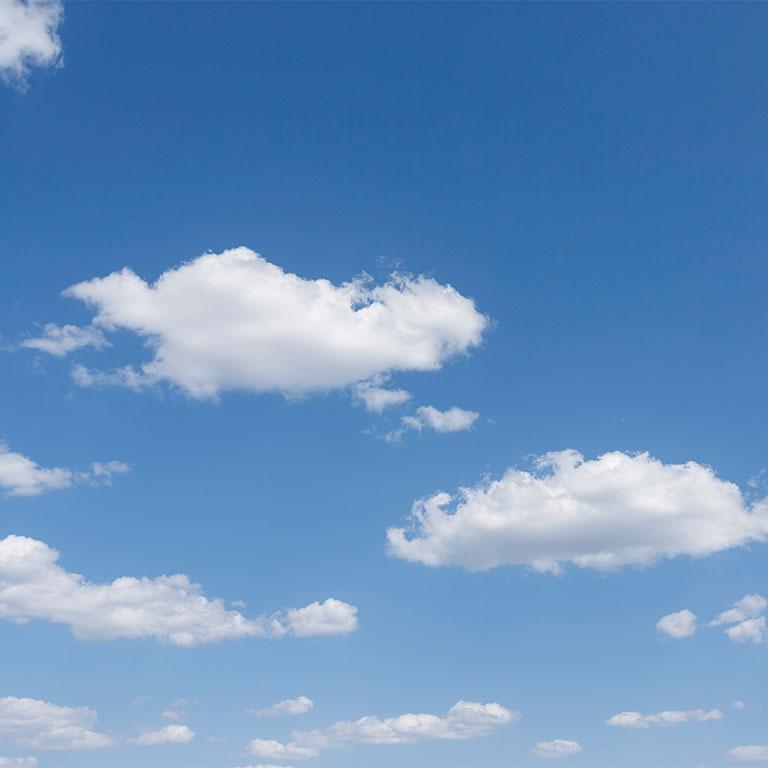 blue sky with white clouds
